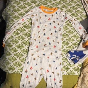 Playful Character Print Pajama Set